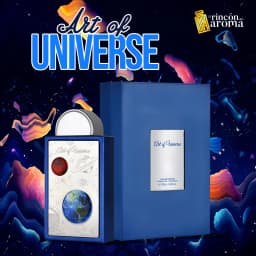 Latafa Pride Art of Universe Eau de Parfum 3.4 fl oz, Unisex Woody Citrus & Amber Long-Lasting Fragrance with Space-Themed Bottle