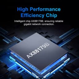 RSHTECH USB C to 1000Mbps Ethernet Adapter 15cm Aluminum RJ45 Gigabit Wired Ethernets LAN Network Cable Converter to Type C for MacBook Pro Laptops