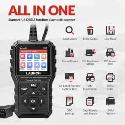 LAUNCH Creader CR529 OBD2 Scanner Diagnostic Tool  Auto Code Reader  Read Clear Fault Codes, OBDII Check Engine Light Scanner