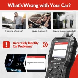 LAUNCH Creader CR529 OBD2 Scanner Diagnostic Tool  Auto Code Reader  Read Clear Fault Codes, OBDII Check Engine Light Scanner