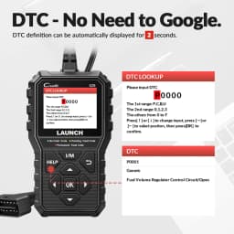 LAUNCH Creader CR529 OBD2 Scanner Diagnostic Tool  Auto Code Reader  Read Clear Fault Codes, OBDII Check Engine Light Scanner