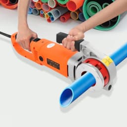 Electric Threading Machine,PortableRatchet Pipe Threader Tool Kit, with 6 Dies 2‘’, 1-1/2‘’, 1-1/4‘’, 1‘’, 3/4‘’, 1/2'', 2300W