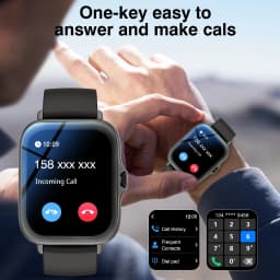 1.83" Full Screen Touch Screen Outdoor Sports Smart Watch for Men/Women,Wireless Calling/receiving, Multiple Sports Modes,Message Notifications,Suitable for Android & IPhone, Ideal As A Gift