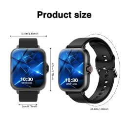 1.83" Full Screen Touch Screen Outdoor Sports Smart Watch for Men/Women,Wireless Calling/receiving, Multiple Sports Modes,Message Notifications,Suitable for Android & IPhone, Ideal As A Gift