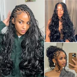 Body Wave Crochet Human Hair For Braiding 30 Inch Miracle Knots Boho Braids Raw Human Hair Extensions Feather Human Crochet Hair