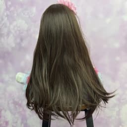 BZDOLL 55CM Full Soft Vinyl Body Reborn Baby Doll Toy for Brown Long Hair Princess Toddler Doll Handmade Birthday Gift for Child