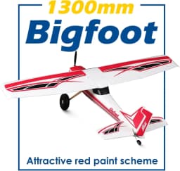 Remote Control Airplane 1300mm 6 Channel RTF with Vector Flight Stabilization System - Includes Battery, Charger, Radio for Adults