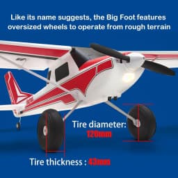 Remote Control Airplane 1300mm 6 Channel RTF with Vector Flight Stabilization System - Includes Battery, Charger, Radio for Adults