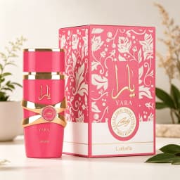 YARA LATTAFA Yara Candy Eau De Parfum 100ML With Original Gift Box Long Lasting Sweet Candy Floral Vanilla Fragrance Women Perfume Glossy Hot Pink Gold Luxury Bottle Romantic Scent Dating Wedding Gift for Ladies
