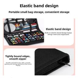 Professional Complete Sewing Kit Set with Threads Needles Scissors Tape Measure for DIY Handcraft Beginner Home Repair