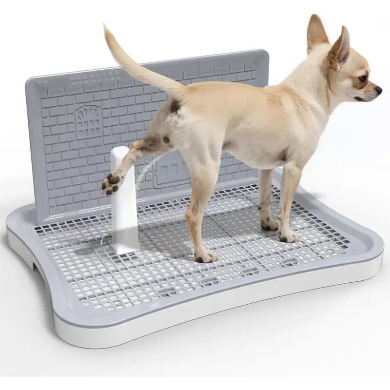 Leak-Proof Puppy Pee Pad Holder and Training Station (Including Training Tray) - Heavy-Duty Indoor Canine Toilet System, Easy-to-Clean Wall-Mounted Bracket (20.1x15.4 inches), Suitable for Puppy and Adult Dog Toilet Training, Compatible with All Types