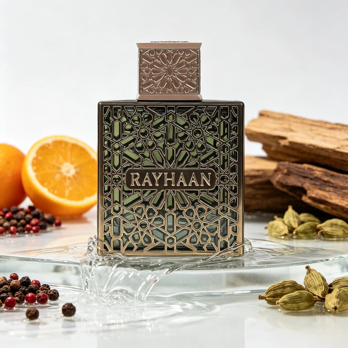 Rayhaan terra Unisex Eau De Parfum Spray 3.4oz / 100ml Spicy Woody Amber Oriental - Long Lasting Daily Use Fragrance for All Occasions