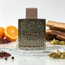 Rayhaan terra Unisex Eau De Parfum Spray 3.4oz / 100ml Spicy Woody Amber Oriental - Long Lasting Daily Use Fragrance for All Occasions