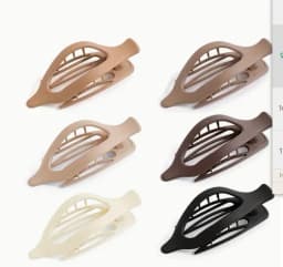 6pcs Large Size Plastic Matte Hair Claw Clips for Women Thick Hair Accessories Fashion Neutral Color Autumn Winter Duckbill Clip