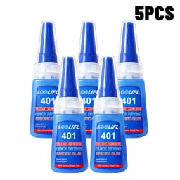LOOLIFL 401 Instant Super Glue Clear Quick Dry Rhinestone Adhesive Precise Nozzle DIY Craft Shoe Jewelry Fabric Decor Repair Glue