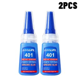 LOOLIFL 401 Instant Super Glue Clear Quick Dry Rhinestone Adhesive Precise Nozzle DIY Craft Shoe Jewelry Fabric Decor Repair Glue