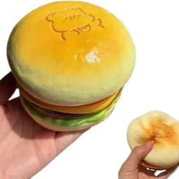 Squishy "Mujika" Capybara Burger Original IP "Xiaojili" Squeeze Toy – Slow-Rising Stress Reliever