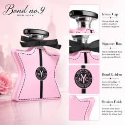 Bond No.9 Madison Avenue Eau De Parfum 100ml for Women Long Lasting Luxury Niche Perfume Spray Floral Fruity Lychee Rose Raspberry Vanilla Musk Fragrance Daily Wear Travel Gift