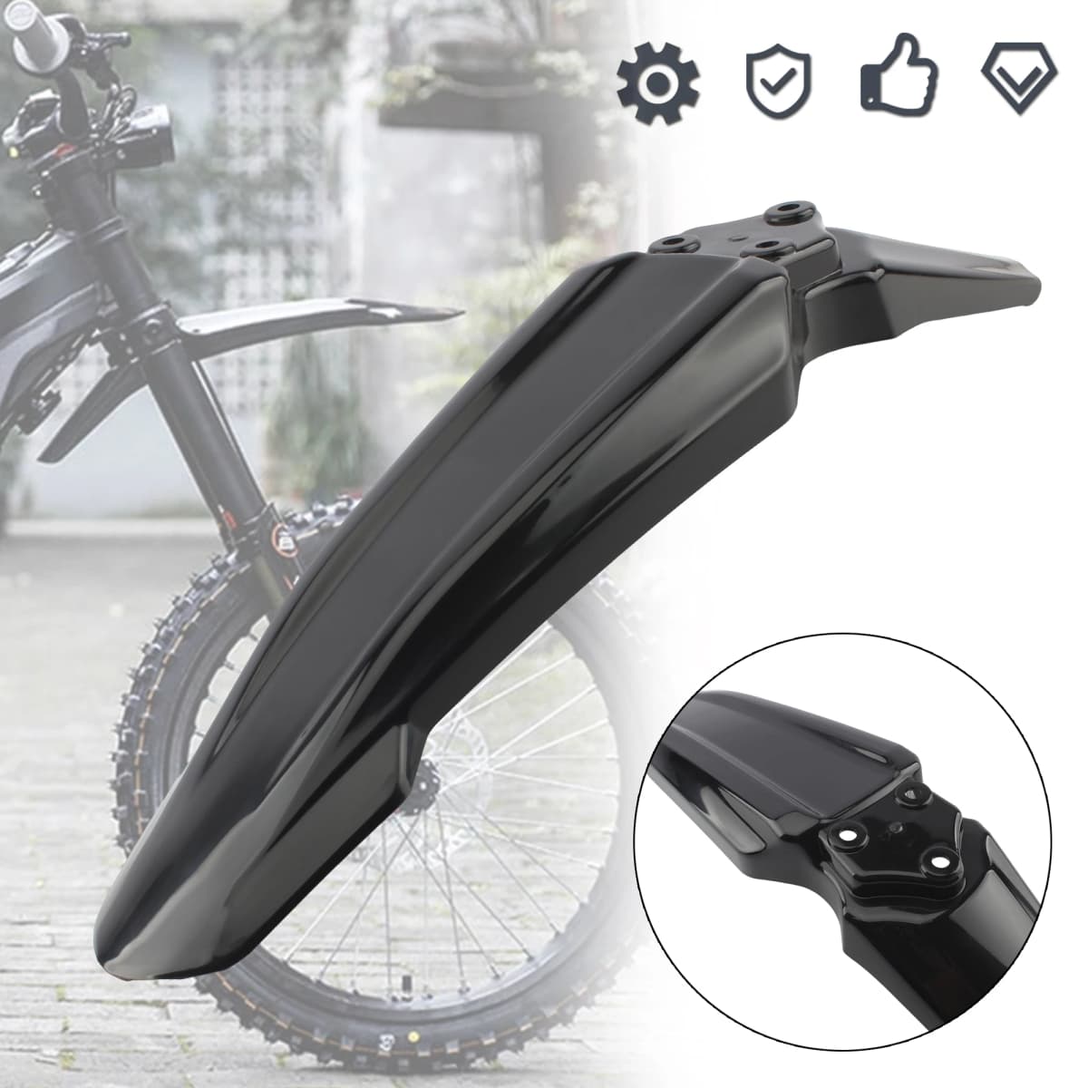 Motocross Front Fender Rear Fender for Surron Sur-Ron Light Bee X S Enduro Electric Motorcycle Dirt Pit E-bike Modified Parts