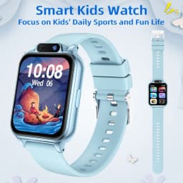 A Smartwatch Featuring A Front-Facing Camera, Multiple Engaging Educational Games,Weather Forecasts, Alarms, Suitable for Both Boys and Girls for Everyday Use and School, Making It A Comforting Option for Parents