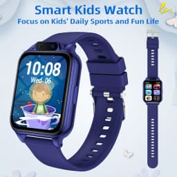 A Smartwatch Featuring A Front-Facing Camera, Multiple Engaging Educational Games,Weather Forecasts, Alarms, Suitable for Both Boys and Girls for Everyday Use and School, Making It A Comforting Option for Parents