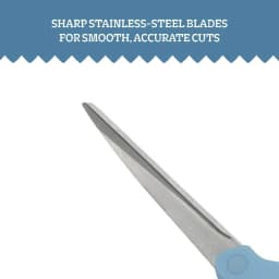 8" Bent Fabric Scissors with Ergonomic Handle