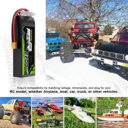 OVONIC 3S 100C 2200mAh 11.1V Lipo Battery with Dean Connector & Lipo Voltage Checker for RC Airplane Small to Medium-Sized Aircraft