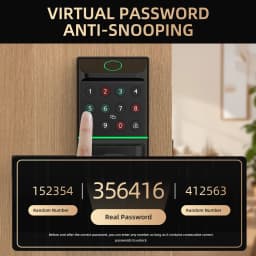 Viladepot Smart Lock Keyless Entry Door Lock Fingerprint Passcode APP Control Card Electronic Keypad Deadbolt Lock