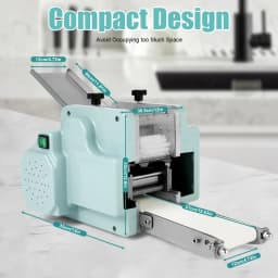 Dumpling Wrapper Machine, 8CM Diameter, Automatic Dough Sheet Maker, 140W Electric Dumpling Skin Maker, 110V US Plug, Handmade Style, Fast & Easy Operation for Kitchen, Home, Restaurant