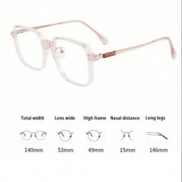 1 Pair of Women's Anti-Blue Glasses, Suitable for Using Computers, Watching TV, Playing Games and Using Mobile Phones, with Beautiful Glasses, Lenses and Fashionable Glasses