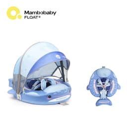 Mambobaby Float Feels Ultra-Secure Safe Air-Free Core ST:  Rainbow 3-24 Month B503-50-W-Z Air-Free Chest Float with Sunshade Canopy  Baby Swimming Ring Toddler Pool Float Infant Swim Circle Infant Fiber Ring 1Years Boy Girl