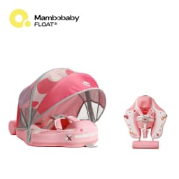 Mambobaby Float Feels Ultra-Secure Safe Air-Free Core ST:  Rainbow 3-24 Month B503-50-W-Z Air-Free Chest Float with Sunshade Canopy  Baby Swimming Ring Toddler Pool Float Infant Swim Circle Infant Fiber Ring 1Years Boy Girl