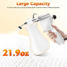 110V 60W Textile Spot Cleaning Gun Decontamination Tool Elbow Nozzle High-efficiency Spot Removal Tool 0.65L/21.9oz Watering Pot Capacity