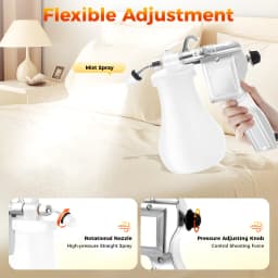 110V 60W Textile Spot Cleaning Gun Decontamination Tool Elbow Nozzle High-efficiency Spot Removal Tool 0.65L/21.9oz Watering Pot Capacity