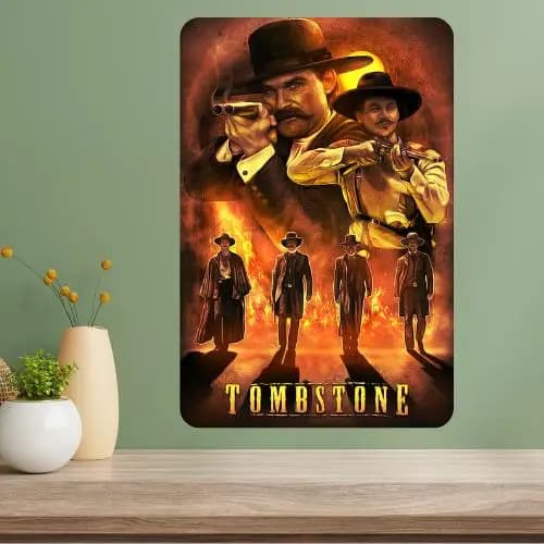Tombstone Classic Movie Metal Poster Sign
