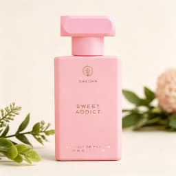 Oakcha Sweet Addict Extrait de Parfum For Women Luscious Sweet Fruity Milky Vanilla Warm Gourmand Aroma Long Lasting Matte Bubblegum Pink Square Bottle With Minimal Embossed Logo Daily Casual Dating Presen