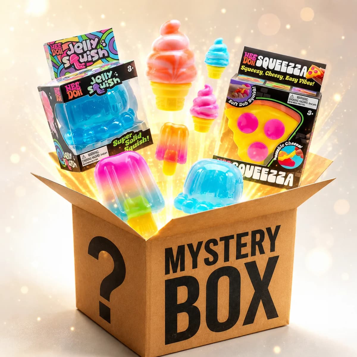 Sensory Squishy Blind Box Series, Random Cute Slow Rise Toy, Collectible Stress Ball Fidget Surprise Gift