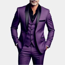 Men'S Wedding Best Man Dress Suit | New Business Casual Suit Set, Regular Fit, Lapel Collar, Solid Color, Button Details
