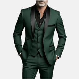 Men'S Wedding Best Man Dress Suit | New Business Casual Suit Set, Regular Fit, Lapel Collar, Solid Color, Button Details