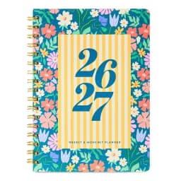 15-Month Monthly/Weekly Planner, 6.75" x 9", Multicolor Floral, April 2026-June 2027