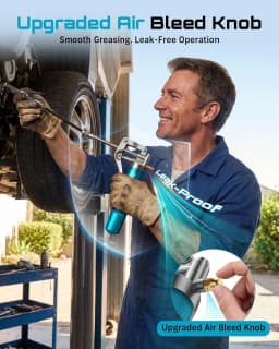 Seesii Grease Gun 12000PSI 2-in-1 Electric Grease Gun Kit & 4000 PSI Mini Portable Grease Gun Kit Car Oil Pump Oil Change Tool with 2.0Ah Battery Flexible Hose for Automotive Marine Easy Priming Works