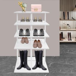 Multi-tier Shoe Storage Rack, Rotating Shoes Shelf Organizer, Shoe Rack, 360° Revolving Footwear Storage Tower for Apartment Hallway Shoe Shop Display
