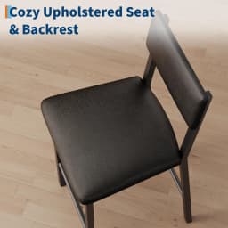 Dining Table Set With 2 Stools PB Board Metal Frame Counter Height Dining Furniture With Footrest Support Compact Space Design For Kitchen Apartment Small Dining Area Black