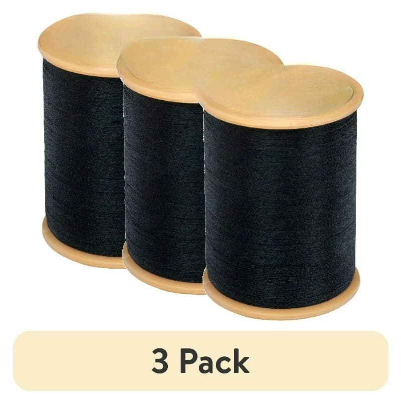 Black Polyester Sewing Thread, 300 Yards