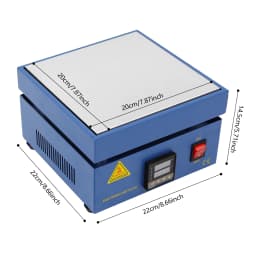 850W Preheat Soldering Station, Soldering Hot Plate with LED Display & ±1°C Precise Temp Control for PCB SMD Phone Screen Repair
