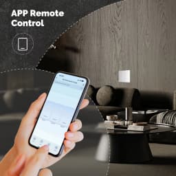MOES Tuya Wi-Fi Smart Button Wall Switch (US Single-Live/Neutral Wire),Work with Alexa and Google Home,No Neutral Wire Required