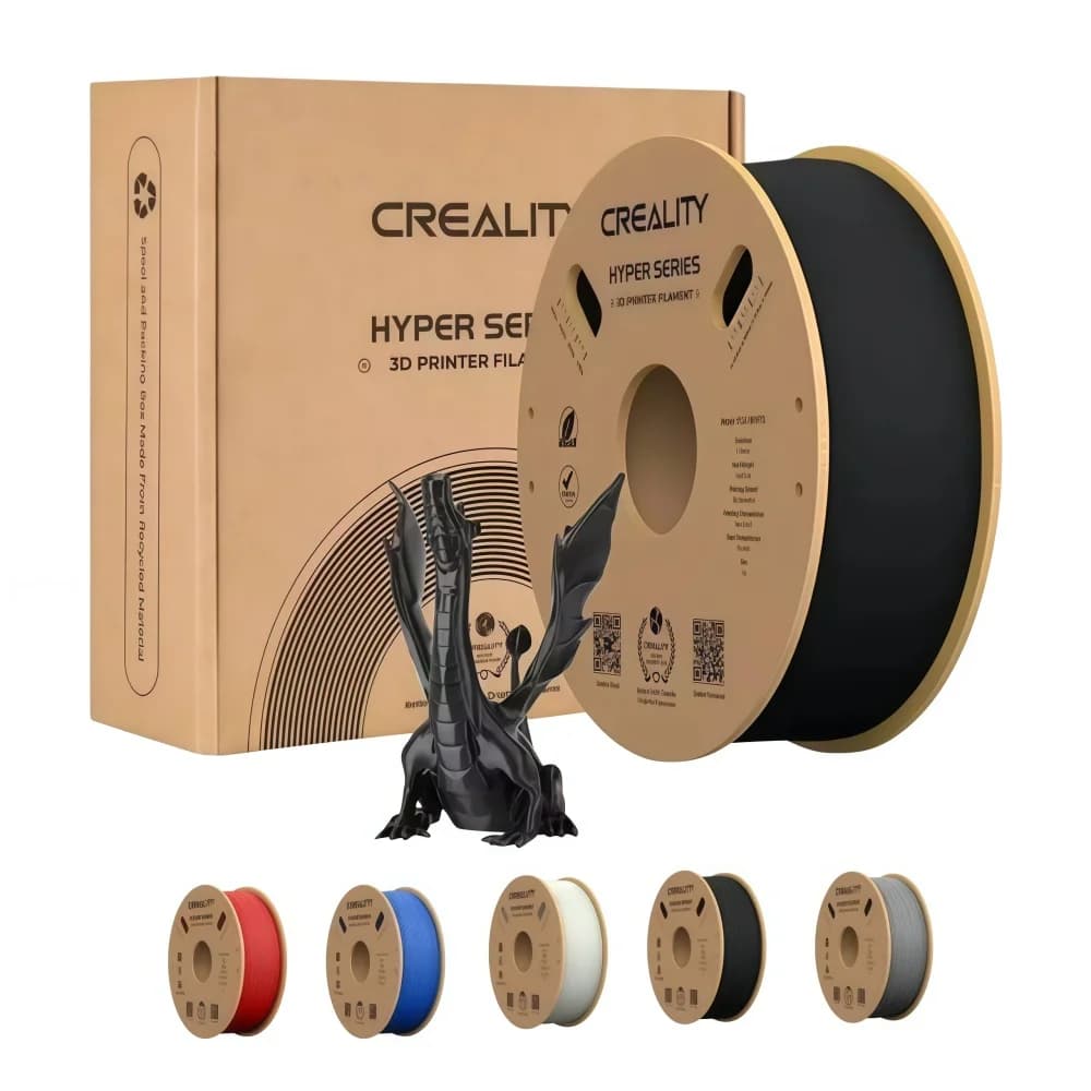Official Creality Hyper PLA Filament 1.75mm,High Speed PLA 30-600mm/s Rapid 3D Printer Filament,Dimensional Accuracy +/-0.02mm,1KG(2.2lbs)
