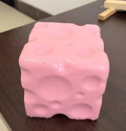Taba Squishy Cheese Cube Stress Ball Shapeable Squeeze Ball Non Rebound Sensory Fidget Toys for Kids and Adults Relaxing Gifts