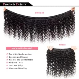 Raw Human Hair Bundles Loose Deep Wave Virgin Remy Hair Extensions for Women Sew in Quick Weave Bundle 3/4 Bundles