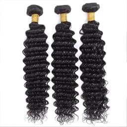 Raw Human Hair Bundles Loose Deep Wave Virgin Remy Hair Extensions for Women Sew in Quick Weave Bundle 3/4 Bundles